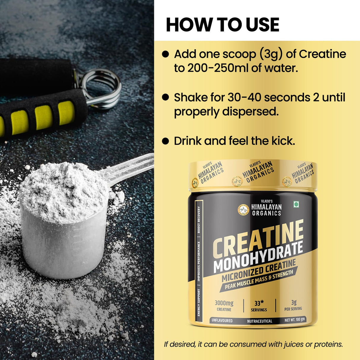 Himalayan Organics, Creatine Monohydrate 