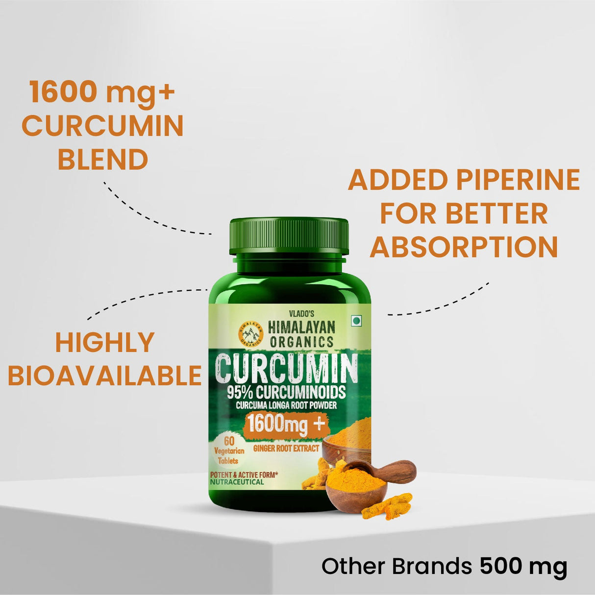 Himalayan Organics, Curcumin, 1600mg 