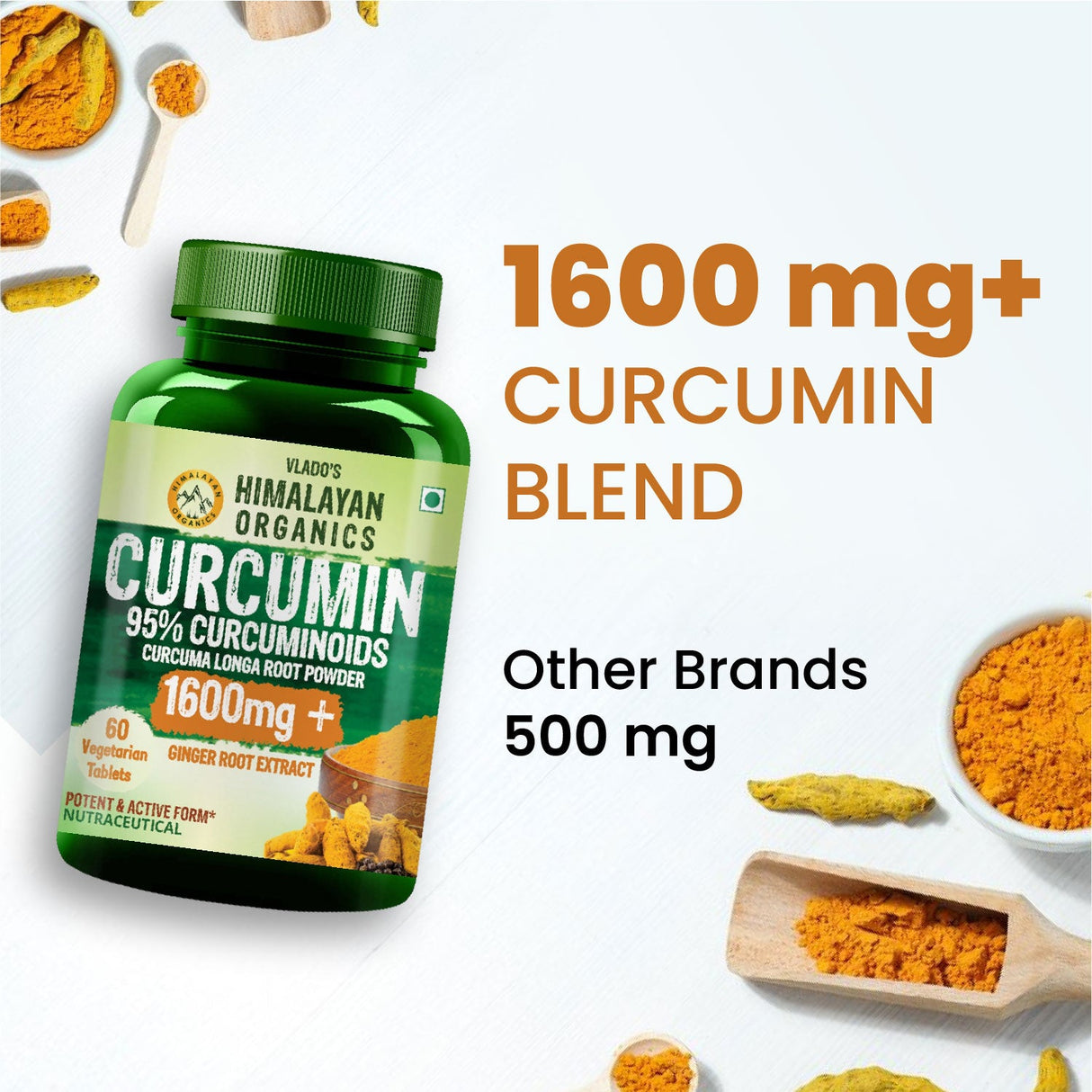 Himalayan Organics, Curcumin, 1600mg 