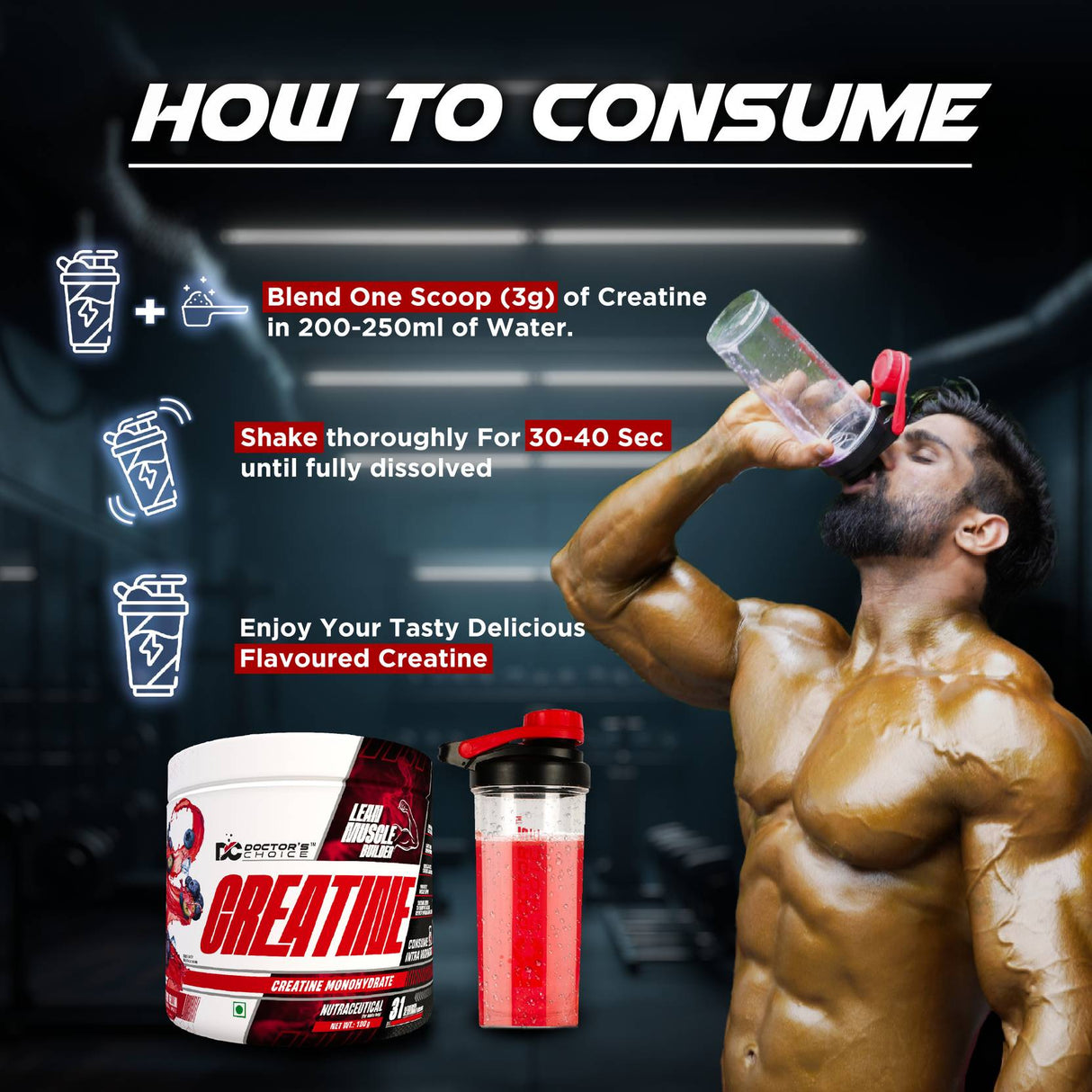 Doctor's Choice Creatine Monohydrate 250 Gm