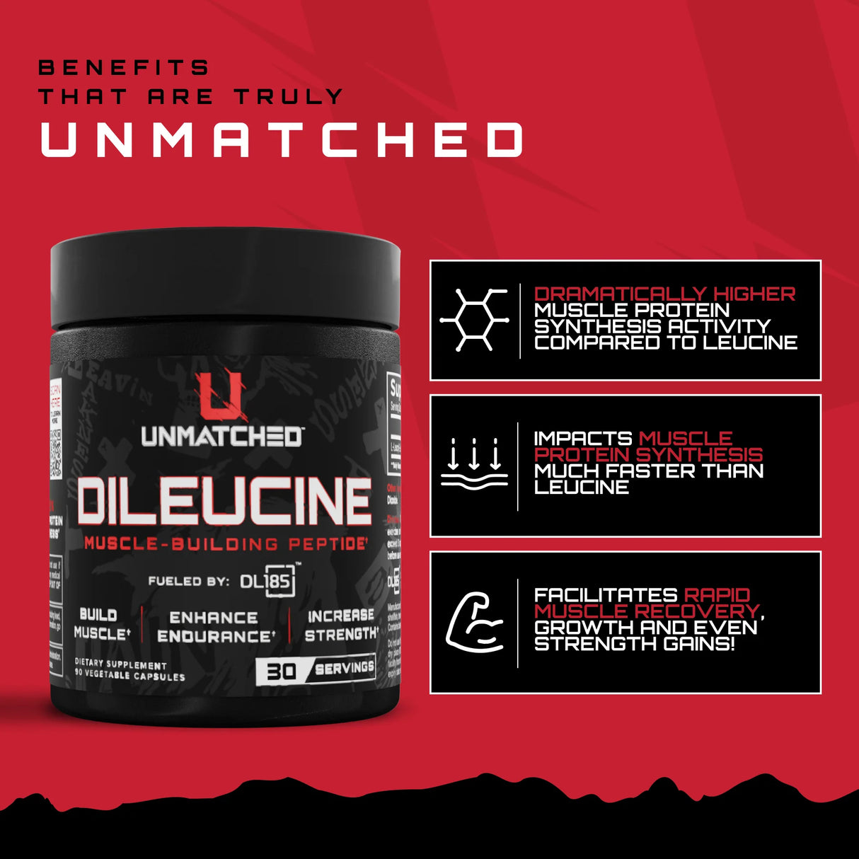Unmatched Dileucine, 90 Capsules