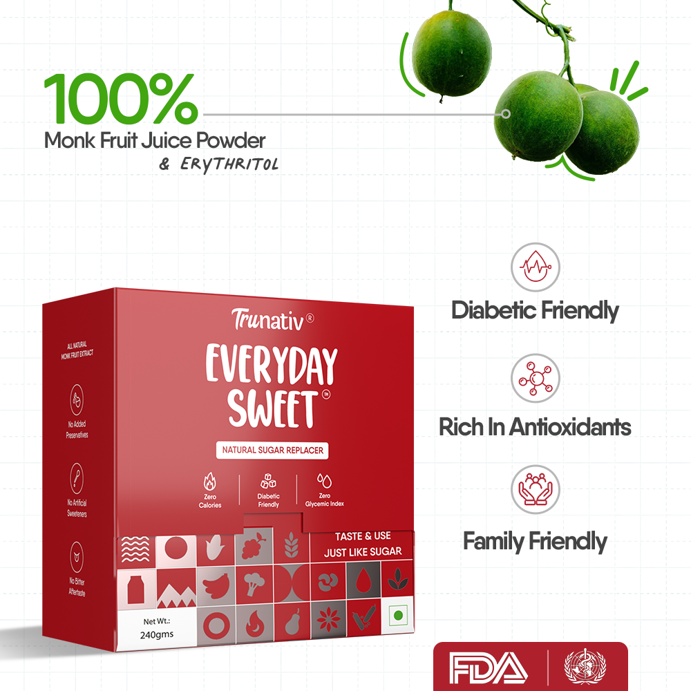 TruNativ Everyday Sweet, Monk Fruit Sachets (60 Sachets), 240g