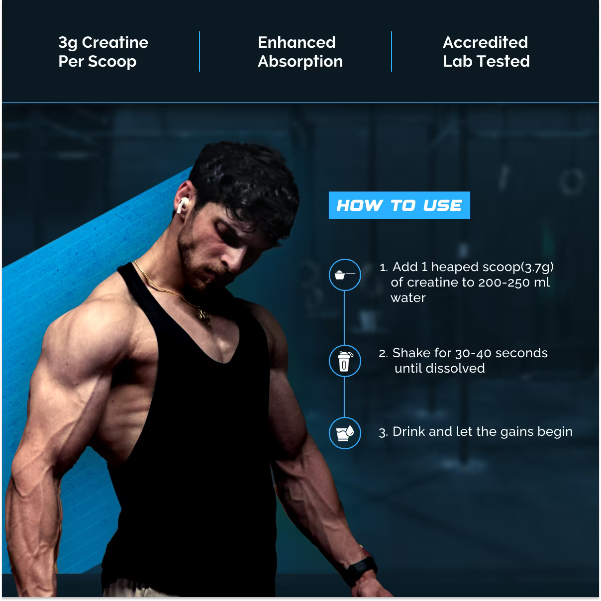 Wellcore Micronised Creatine Monohydrate, 122g