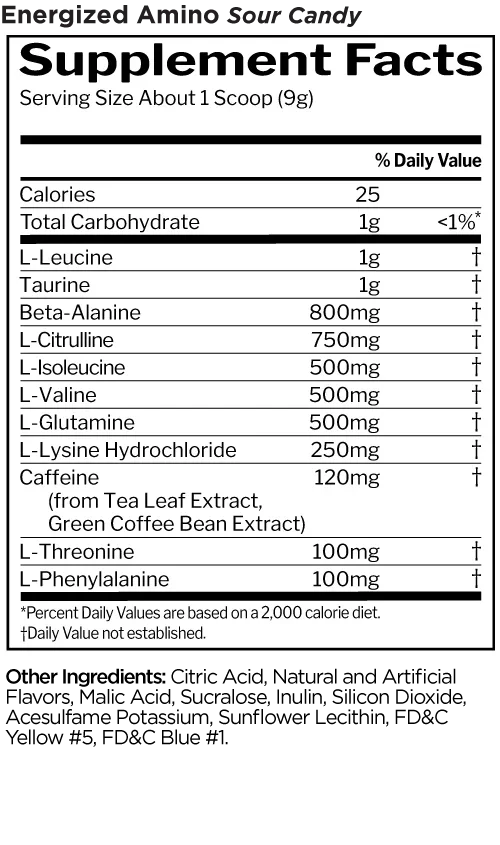 RULE1 Energized Amino, 30 Servings