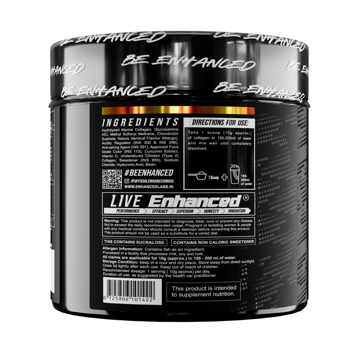 Enhanced Labs Collagen Powder 250g | 25 Servings