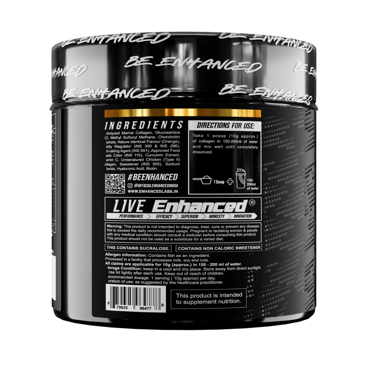 Enhanced Labs Collagen Powder 250g | 25 Servings