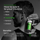 BE Wellness Alpha Men's Supplement | Ashwagandha, Safed Musli, Fenugreek & Ginseng | 60 Capsules