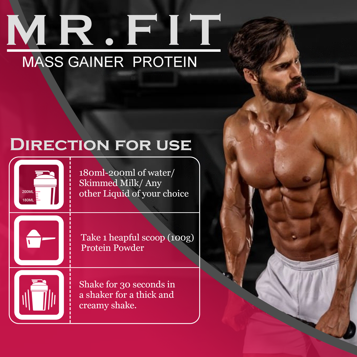 NAKPRO Mr.Fit Mass Gainer 1 Kg