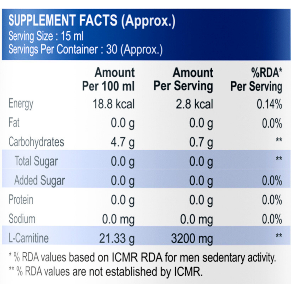 International Protein L-Carnitine Liquid 3200 - 30 Servings