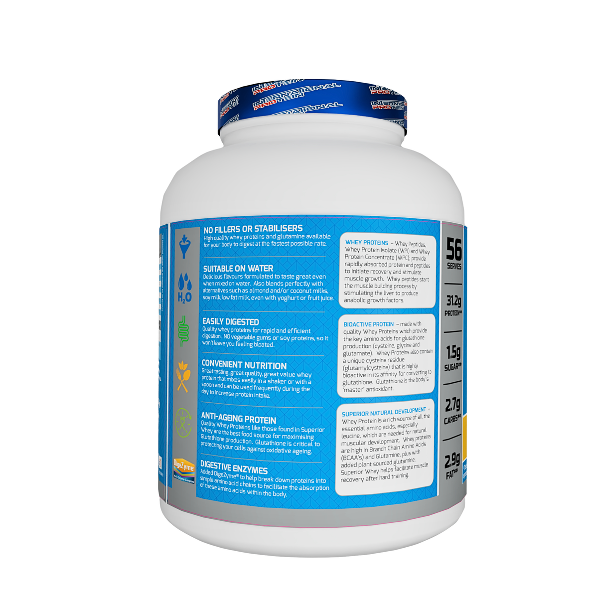 International Protein Superior Whey Protein (Australian) 5lbs - 56 Servings