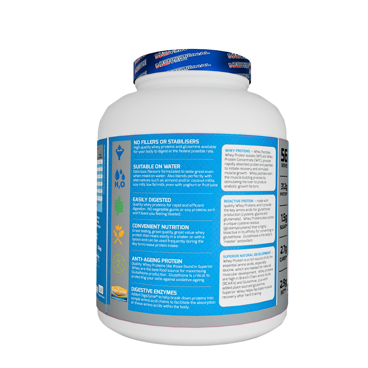 International Protein Superior Whey Protein (Australian) 5lbs - 56 Servings