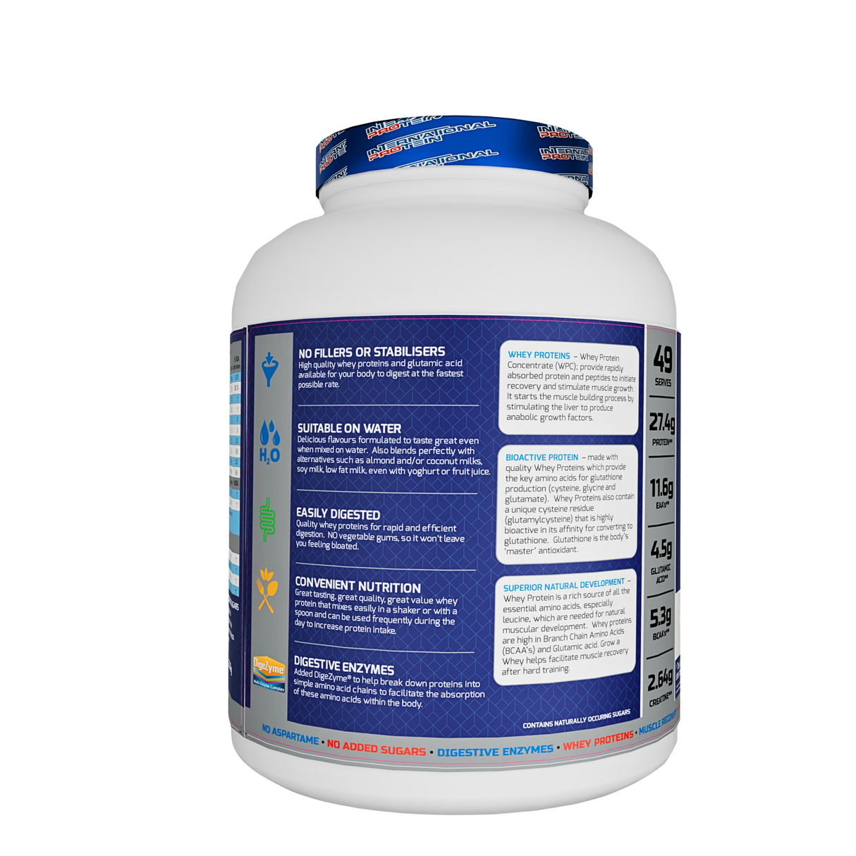 International Protein Grow A Whey Protein 5 Lbs (Australian) - 49 Servings