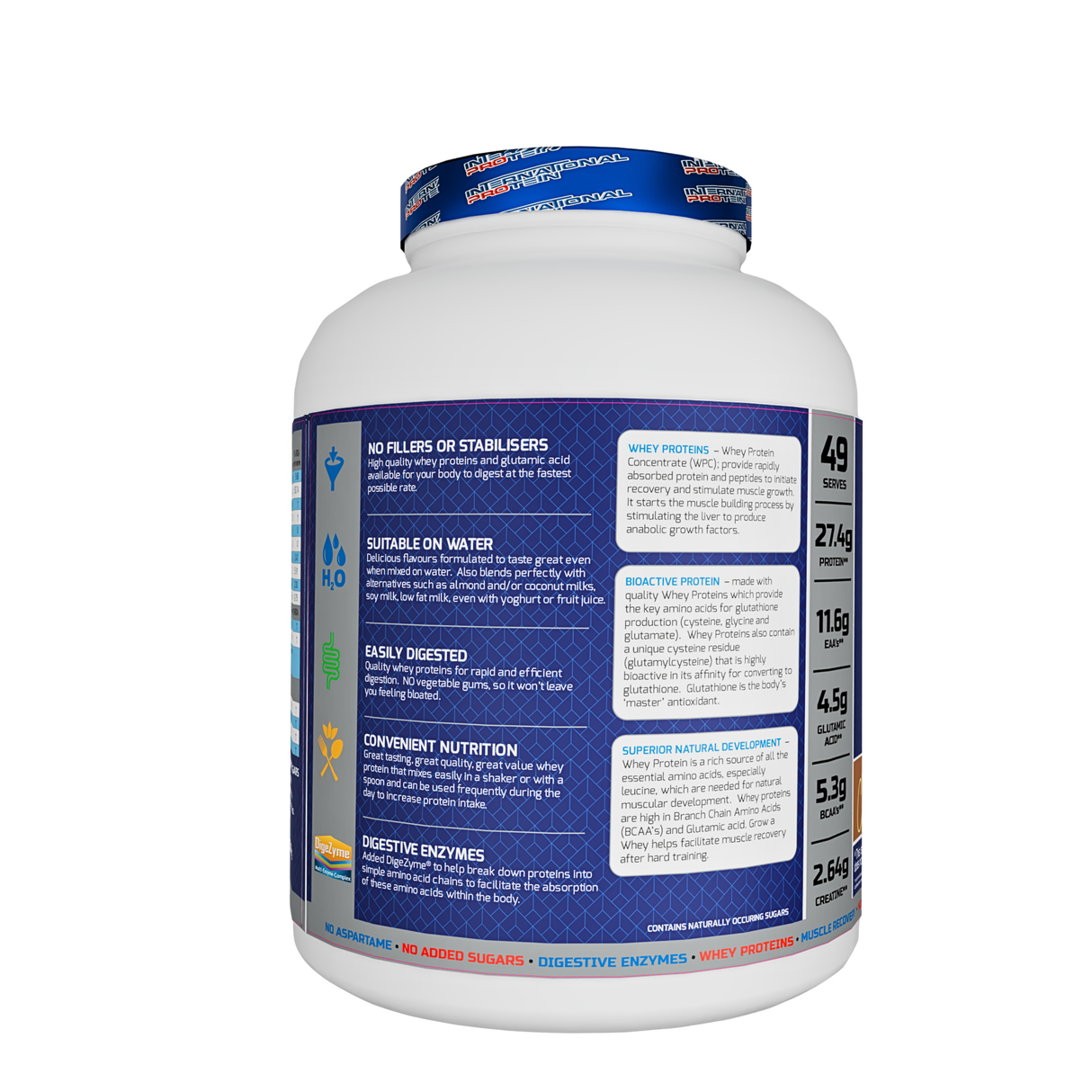 International Protein Grow A Whey Protein 5 Lbs (Australian) - 49 Servings