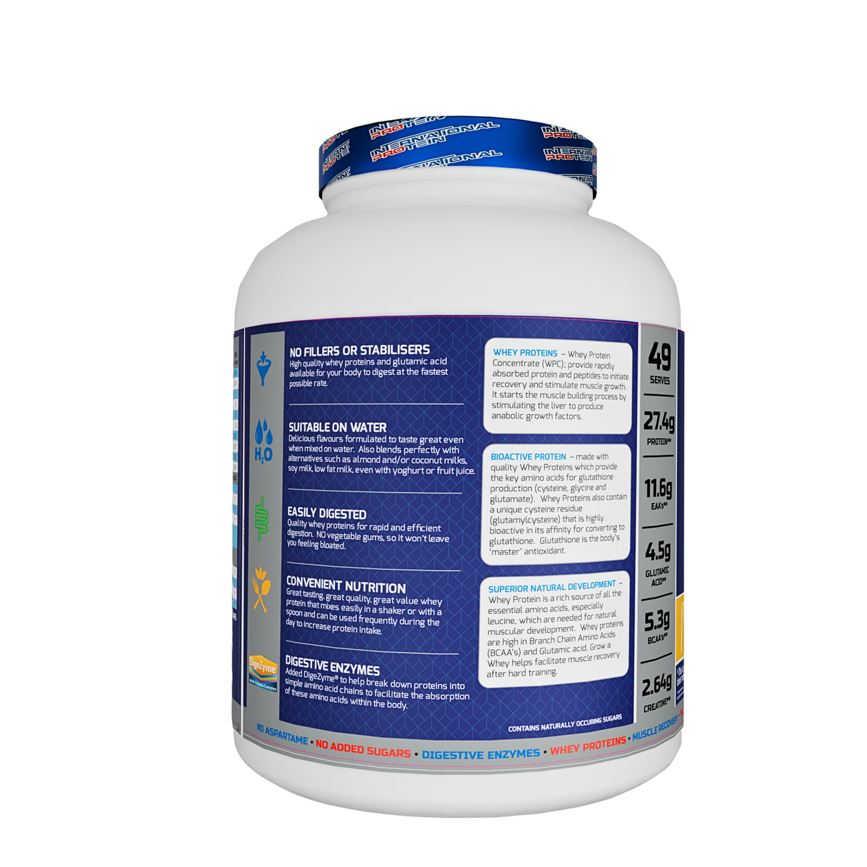 International Protein Grow A Whey Protein 5 Lbs (Australian) - 49 Servings