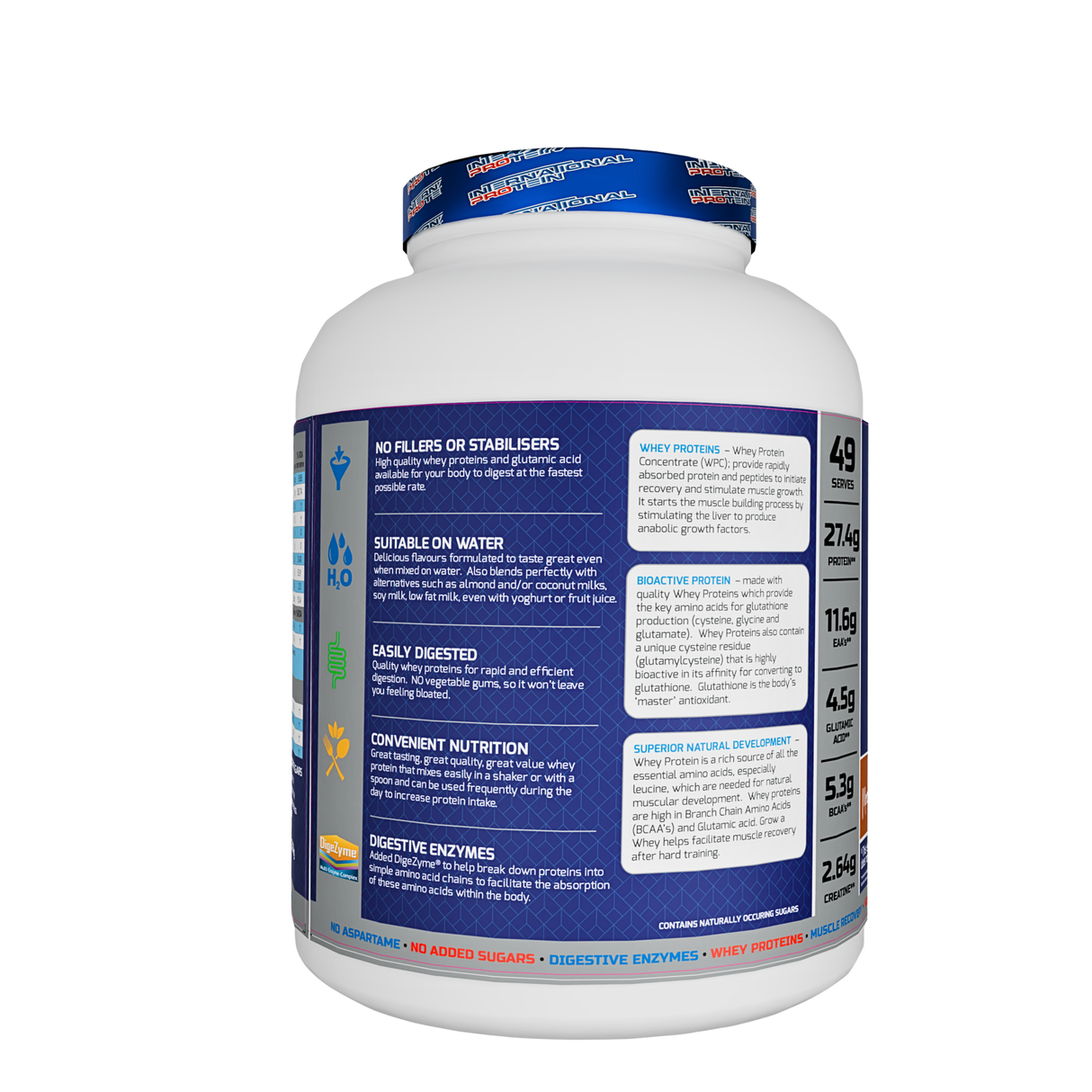 International Protein Grow A Whey Protein 5 Lbs (Australian) - 49 Servings