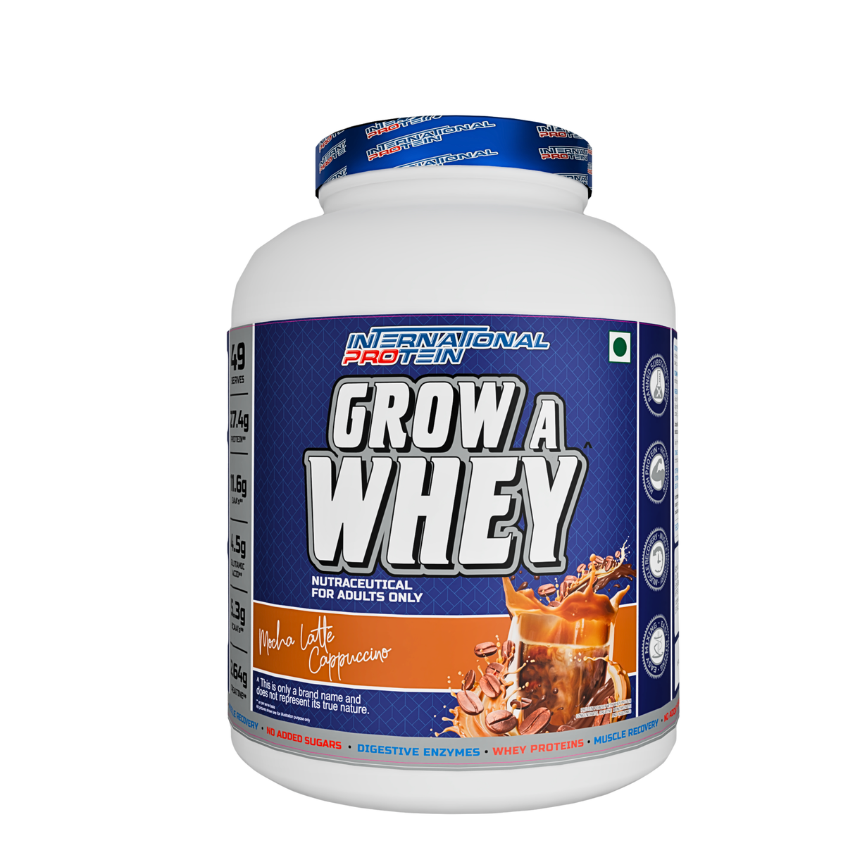 International Protein Grow A Whey Protein 5 Lbs (Australian) - 49 Servings