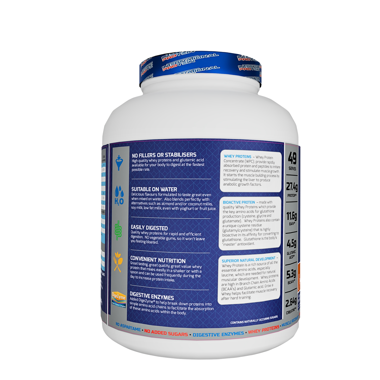 International Protein Grow A Whey Protein 5 Lbs (Australian) - 49 Servings