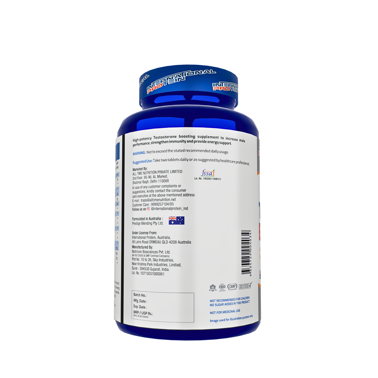 International Protein Testosterone Booster - 45 Servings