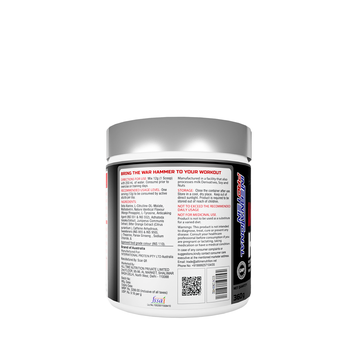 International Protein War Hammer - 30 Servings