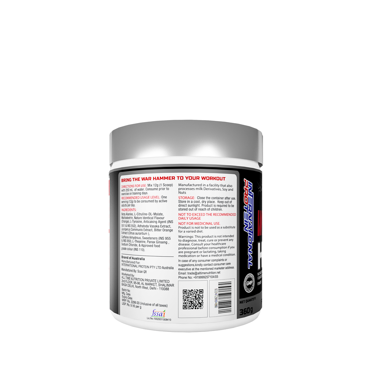 International Protein War Hammer - 30 Servings