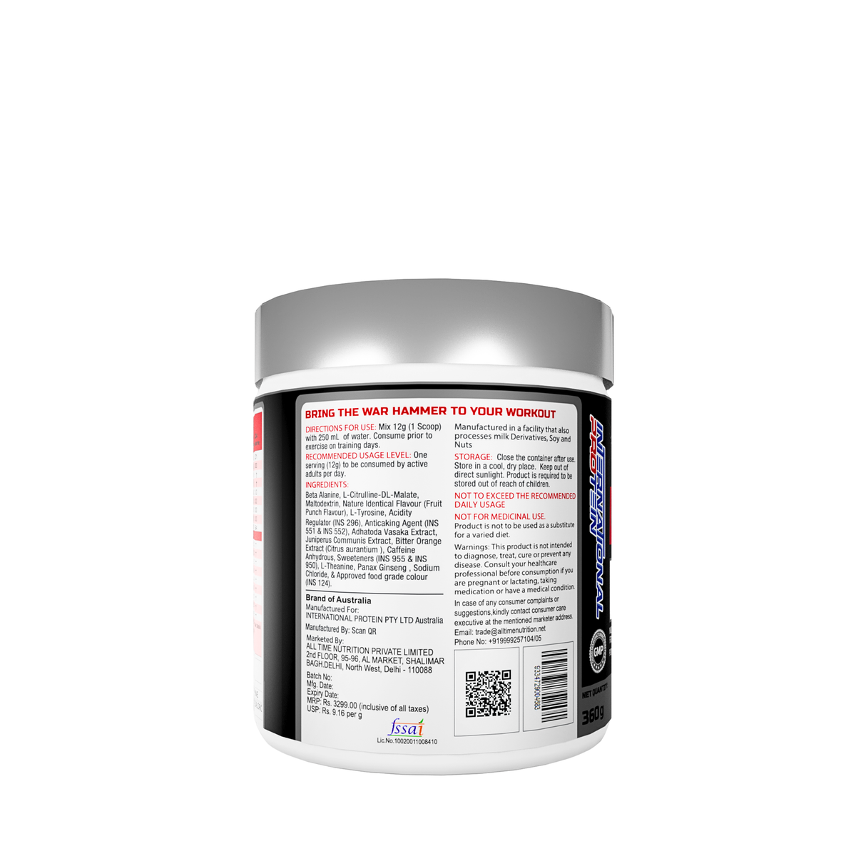 International Protein War Hammer - 30 Servings