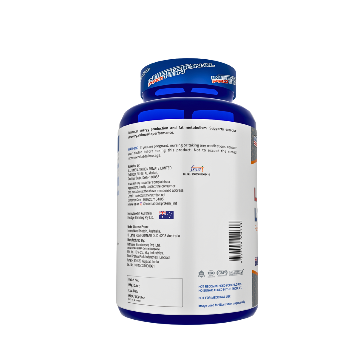 International Protein L-Carnitine - 30 Servings