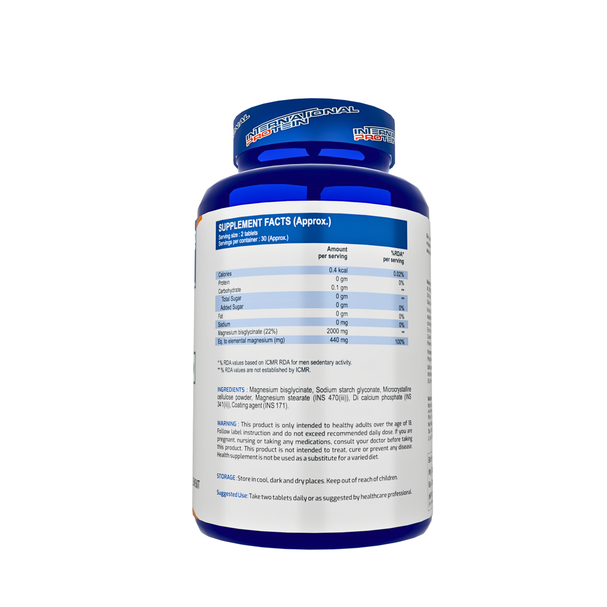 International Protein Magnesium Glycinate 200mg 250g