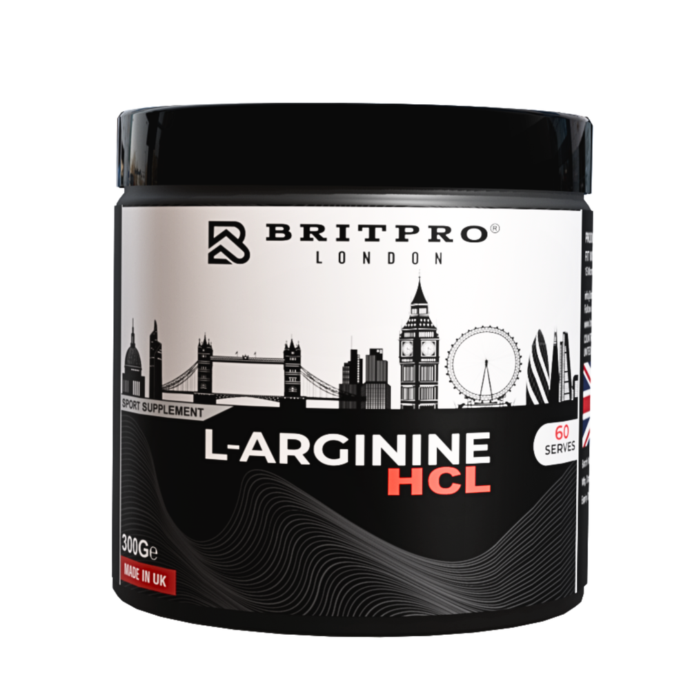 BRITPRO London L-Arginine HCL 800mg - 60 Servings