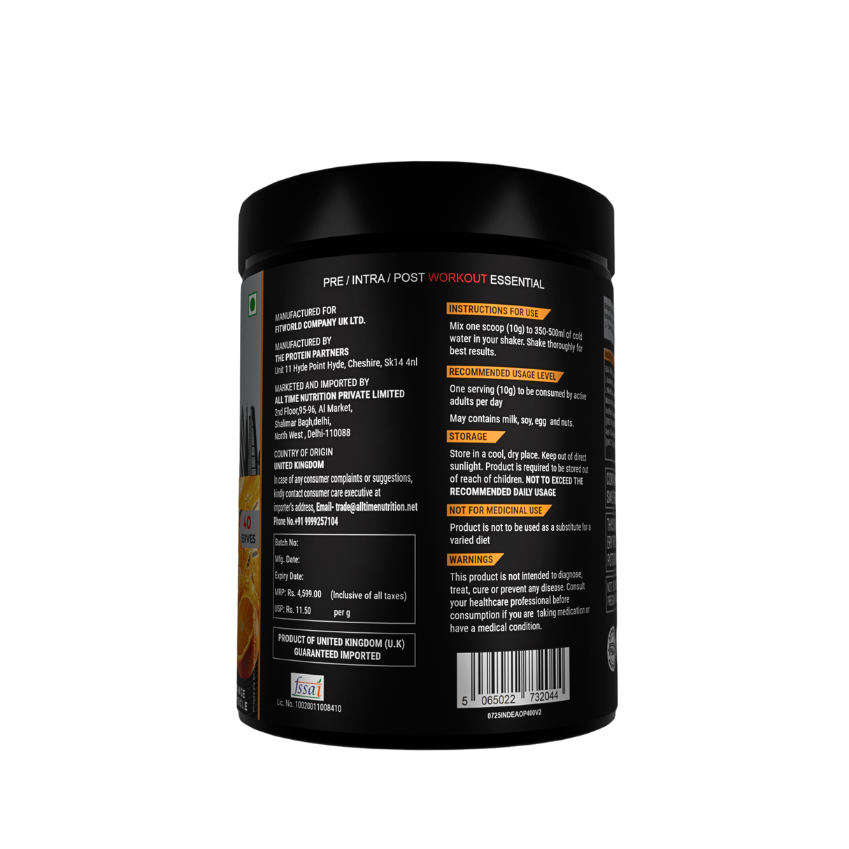 BRITPRO London EAA 400G - 40 Servings