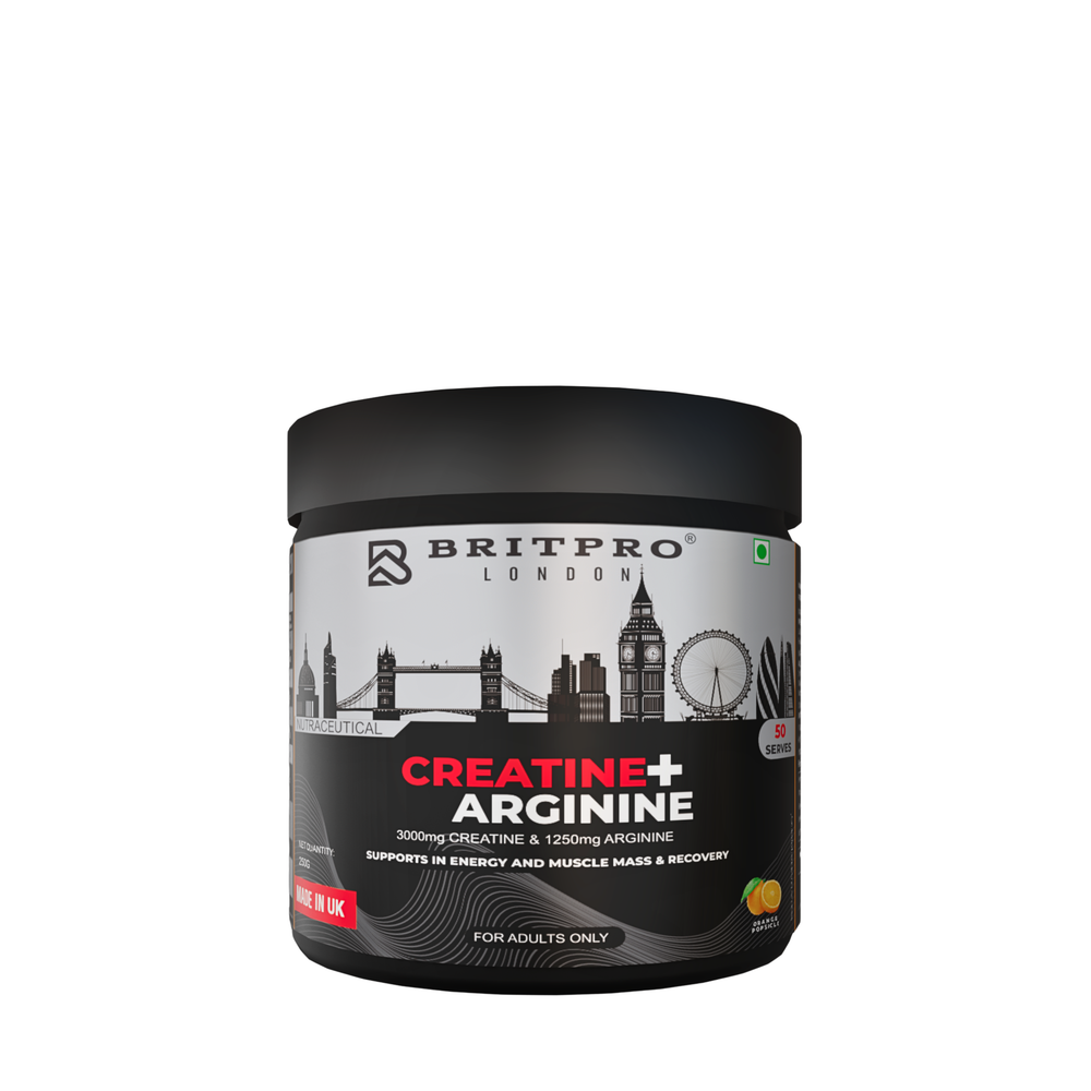 BRITPRO London Creatine + Arginine 250G - 50 Servings
