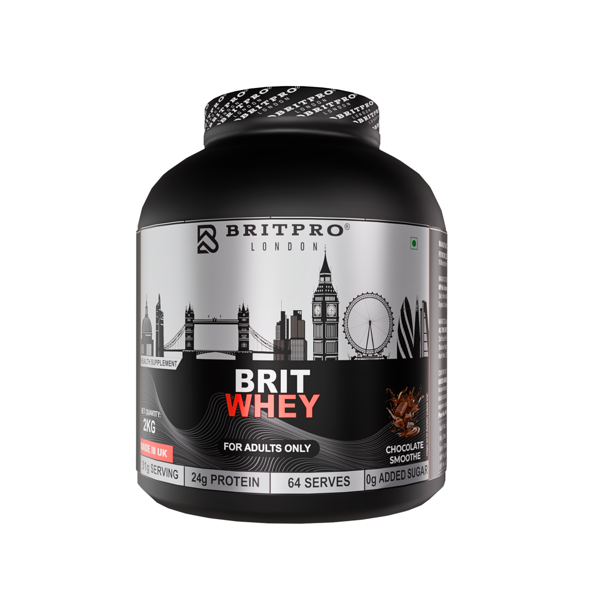 BRITPRO London BRIT Whey 2KG - 64 Servings