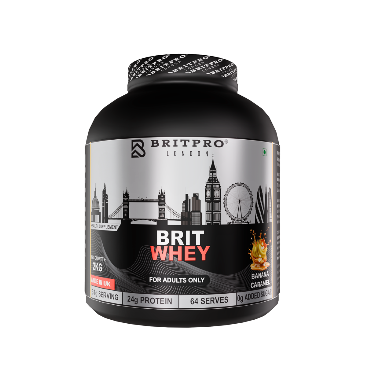 BRITPRO London BRIT Whey 2KG - 64 Servings