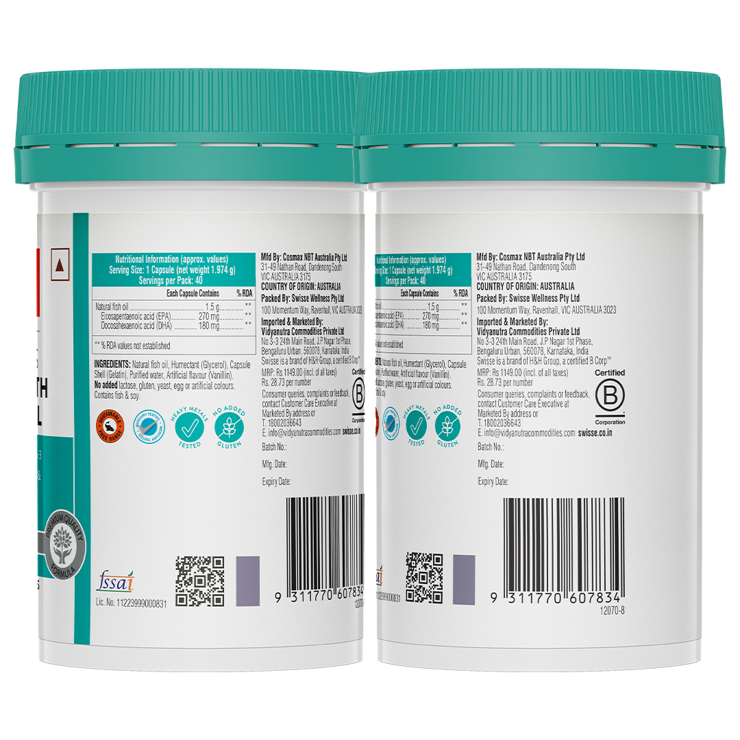 Swisse Fish Oil Omega 3 - 40 Capsules