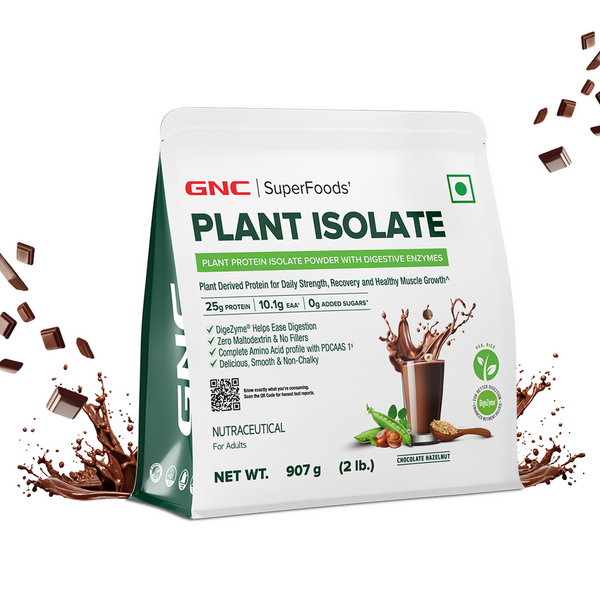 GNC Superfood Plant Protein Isolate Powder| 25g Protein | Complete Amino Acid | 2lbs