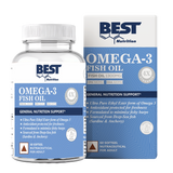 Best Nutrition 4X Omega 3 Fish Oil | 1300 mg High Strength Softgels | 60 Tablets