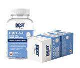 Best Nutrition 4X Omega 3 Fish Oil | 1300 mg High Strength Softgels | 60 Tablets
