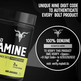 Bolt Nutrition Pure L-Glutamine Powder 250g, 50 Servings