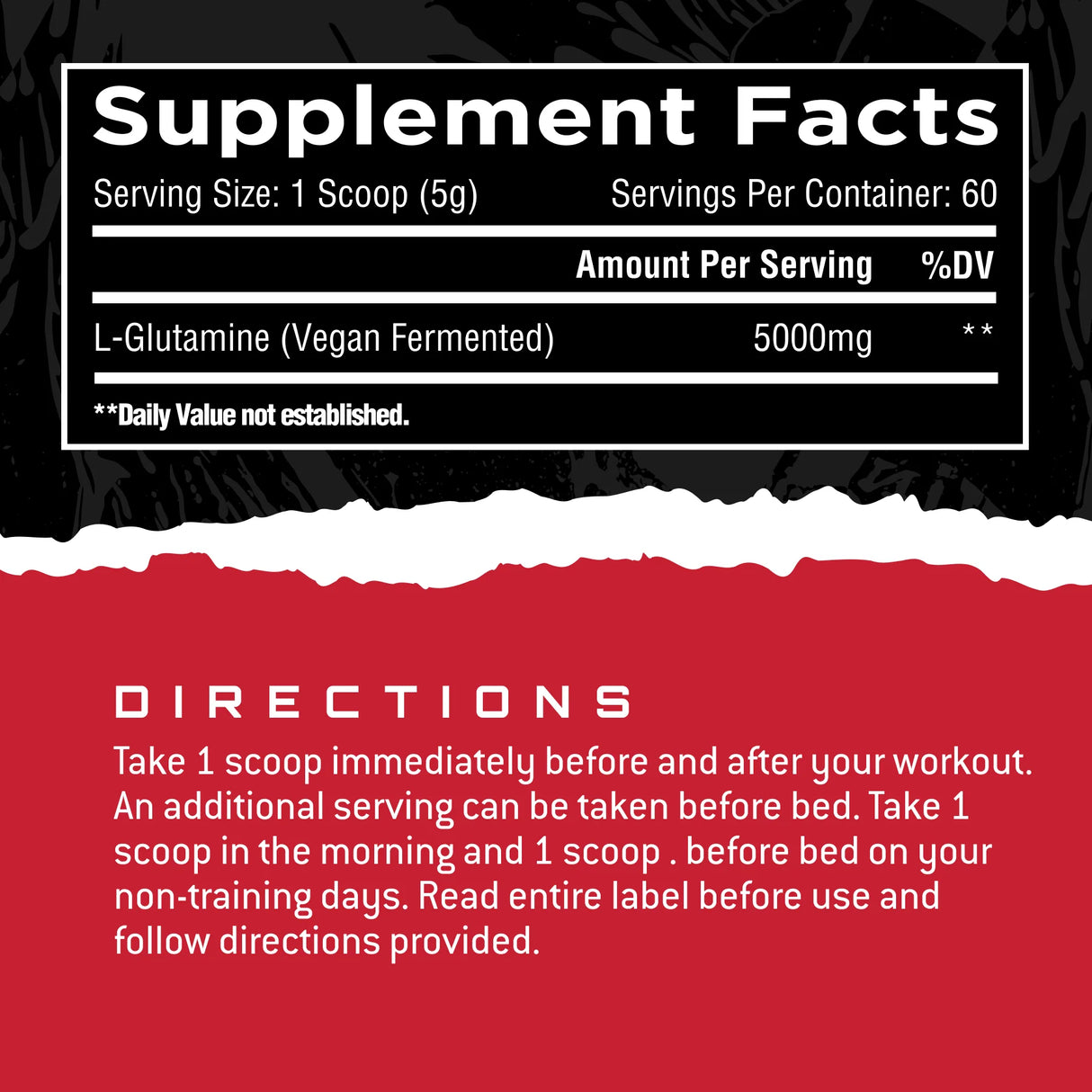 Unmatched Glutamine, 300g (60 Servings)