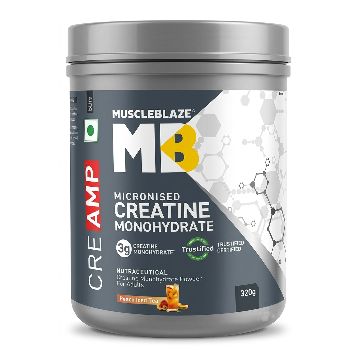 MuscleBlaze Creatine Monohydrate CreAMP - 80 Servings