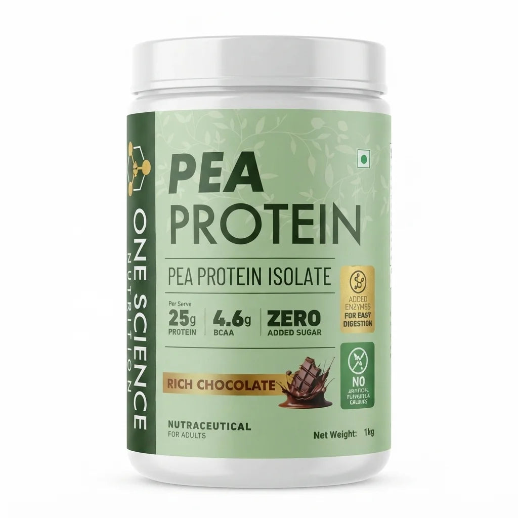 One Science Nutrition Plant Protein – Pea Protein Isolate Powder 1kg | 25 Servings