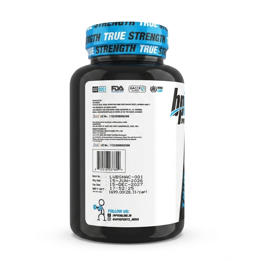 BPI Sports NAC N-Acetyl L-Cysteine | 60 Capsules (30 Servings)