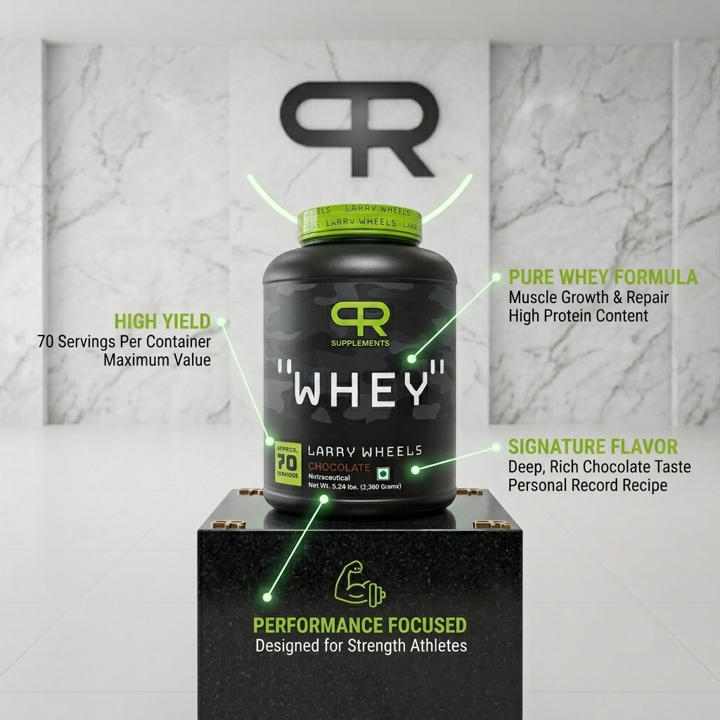 PR Supplements Larry Wheels Whey Protein Powder 2.38kg | Whey Protein Supplement