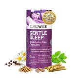Curowise Gentle Sleep | Melatonin-Free Sleep & Relaxation Support | 30 Capsules