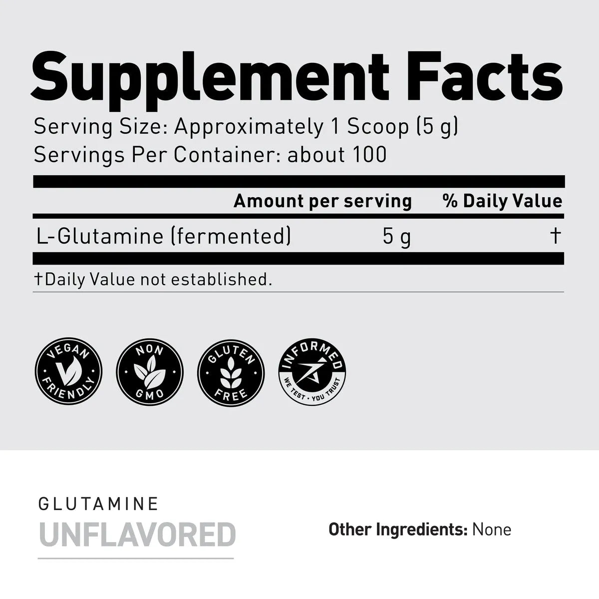 Kaged Glutamine, 100 Servings - 500 Gm