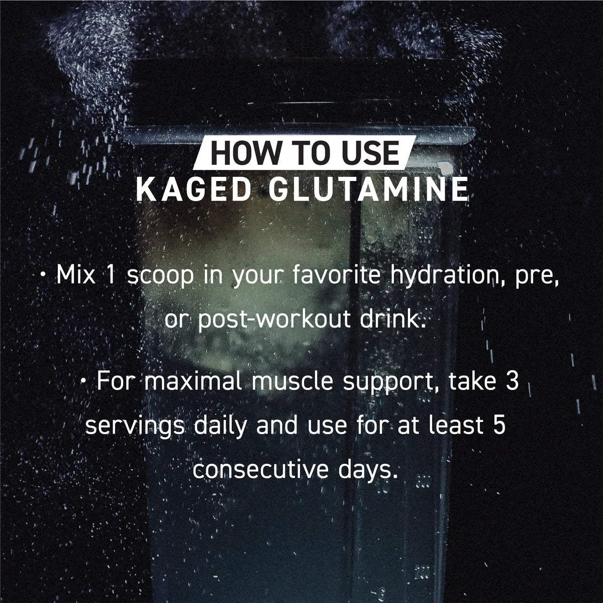 Kaged Glutamine, 100 Servings - 500 Gm