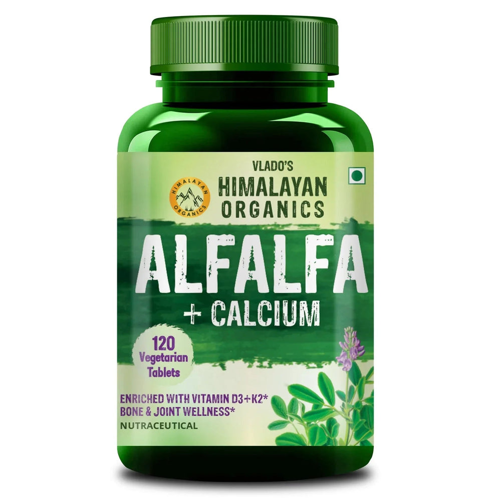 Vlado's Himalayan Organics, Alfalfa Calcium Citrate Malate, 1200mg - 120 Veg Tablets