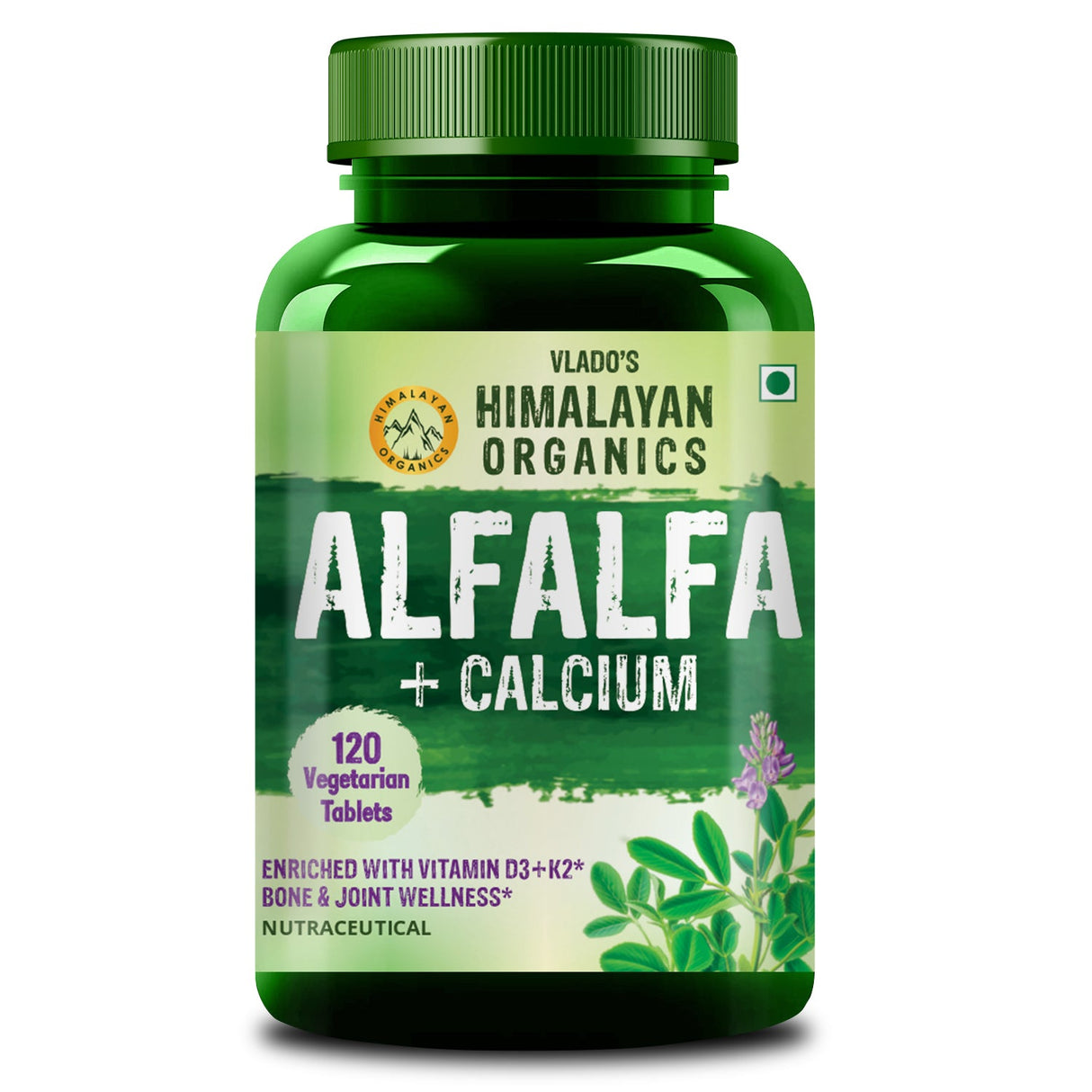 Himalayan Organics, Alfalfa Calcium Citrate Malate, 1200mg 