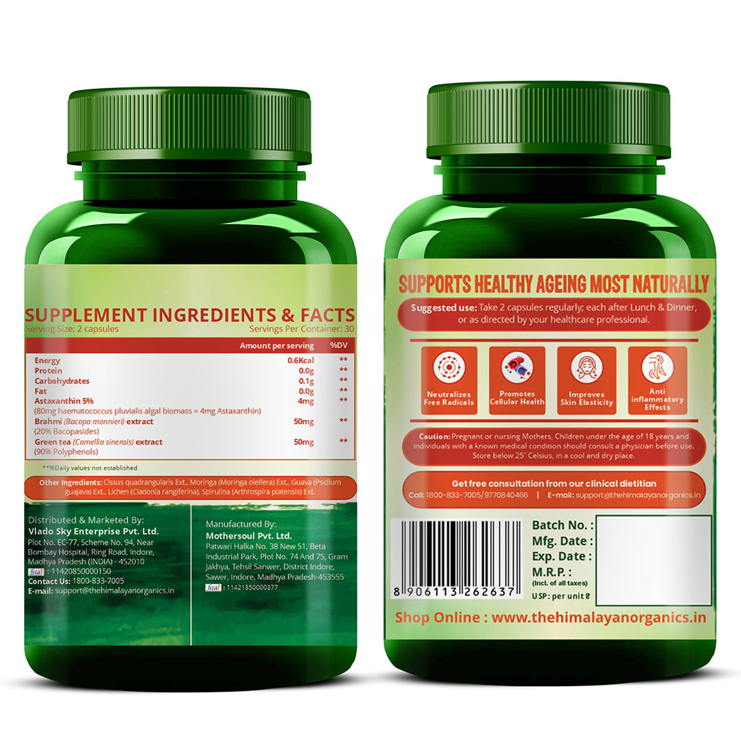 Himalayan Organics, Astaxanthin, 4mg 