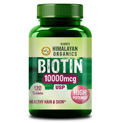 Vlado's Himalayan Organics, Biotin USP, 10000mcg - 120 Tablets