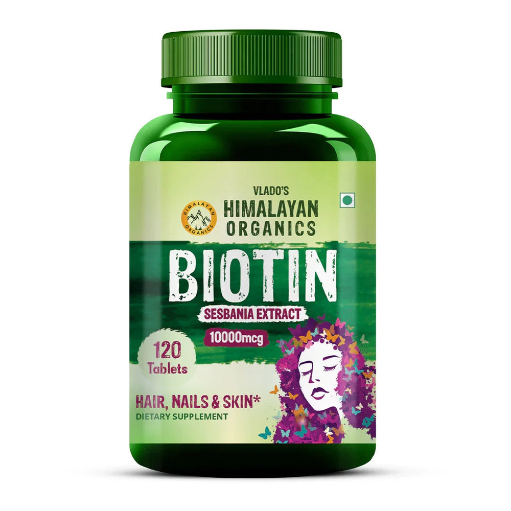 Vlado's Himalayan Organics, Biotin, 10000mcg - 120 Tablets